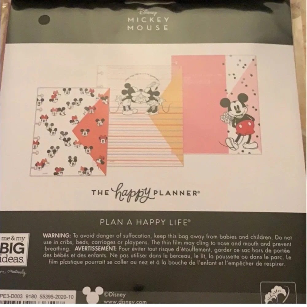 The Happy Planner Mickey and Minnie Mouse Snap In Envelopes EVERYDAY MAGIC.